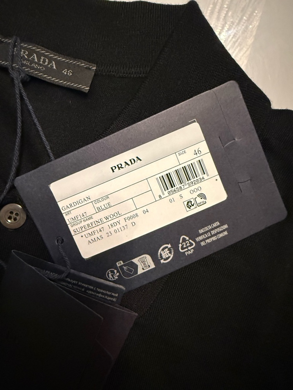 Prada Men’s Wool Sweater NWT Luxury - Picture 7 of 9